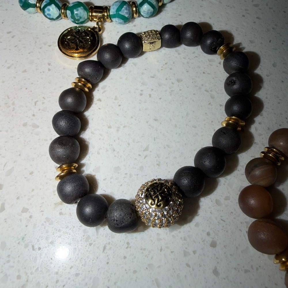 6 Rustic Cuff Stretch Bracelets - image 7